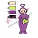 Teletubbies Tinky Winky Embroidery Design 02